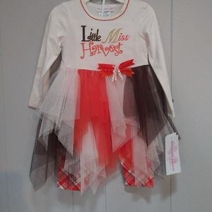 NWT Fall outfit "Little Miss Harvest" Size 2T